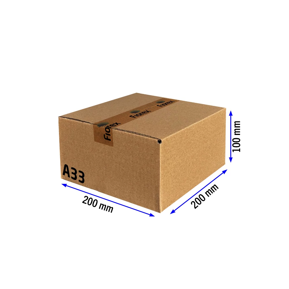 Kartondoboz, A33, 200x200x100 mm TF doboz
