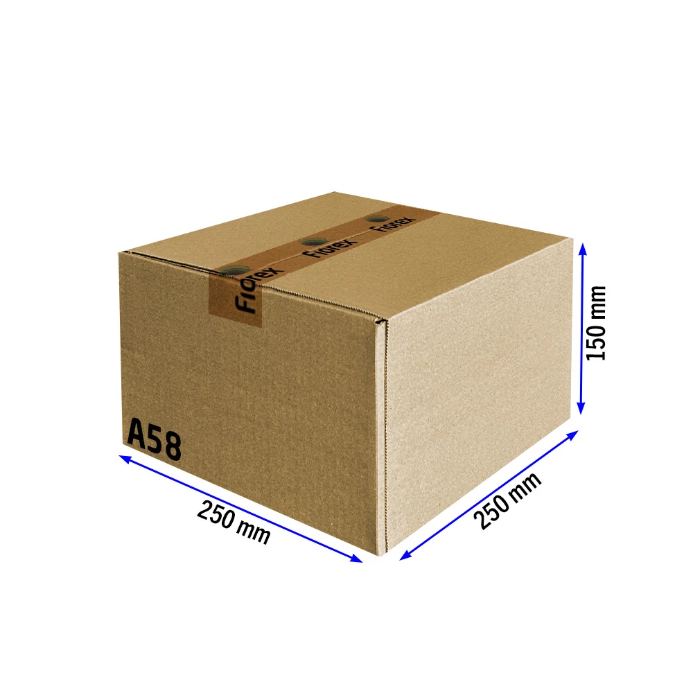 Kartondoboz, A58, 250x250x150 mm TF doboz