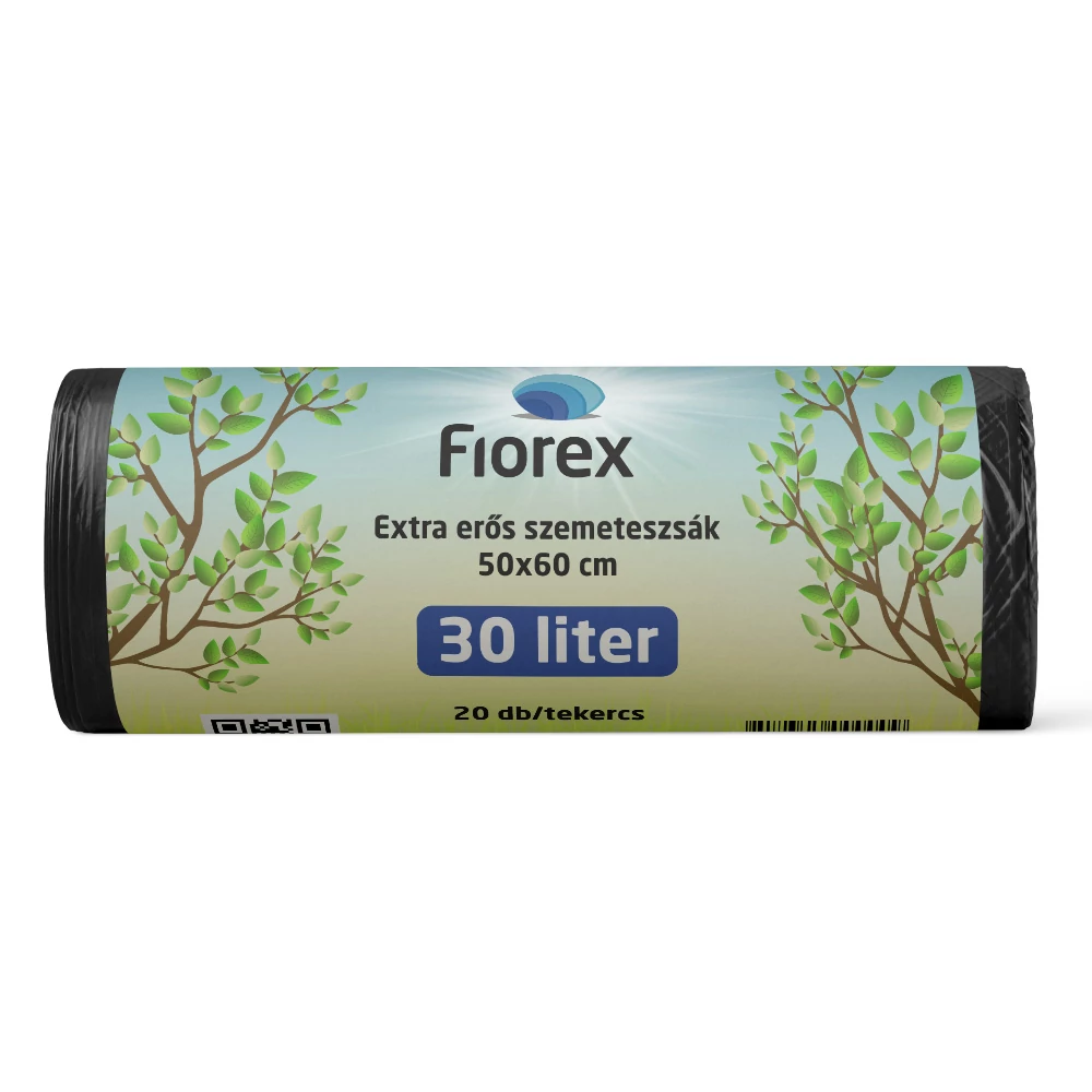 Szemeteszsák extra erős, 30 literes 500x600x0,02 mm - 20 db/tekercs 