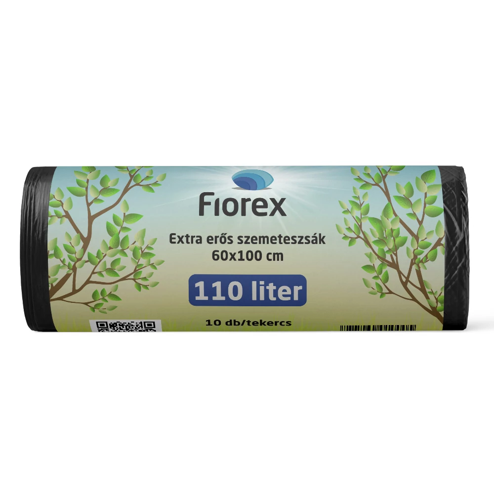 Szemeteszsák extra erős, 110 literes 600x1000x0,025 mm - 10 db/tekercs 