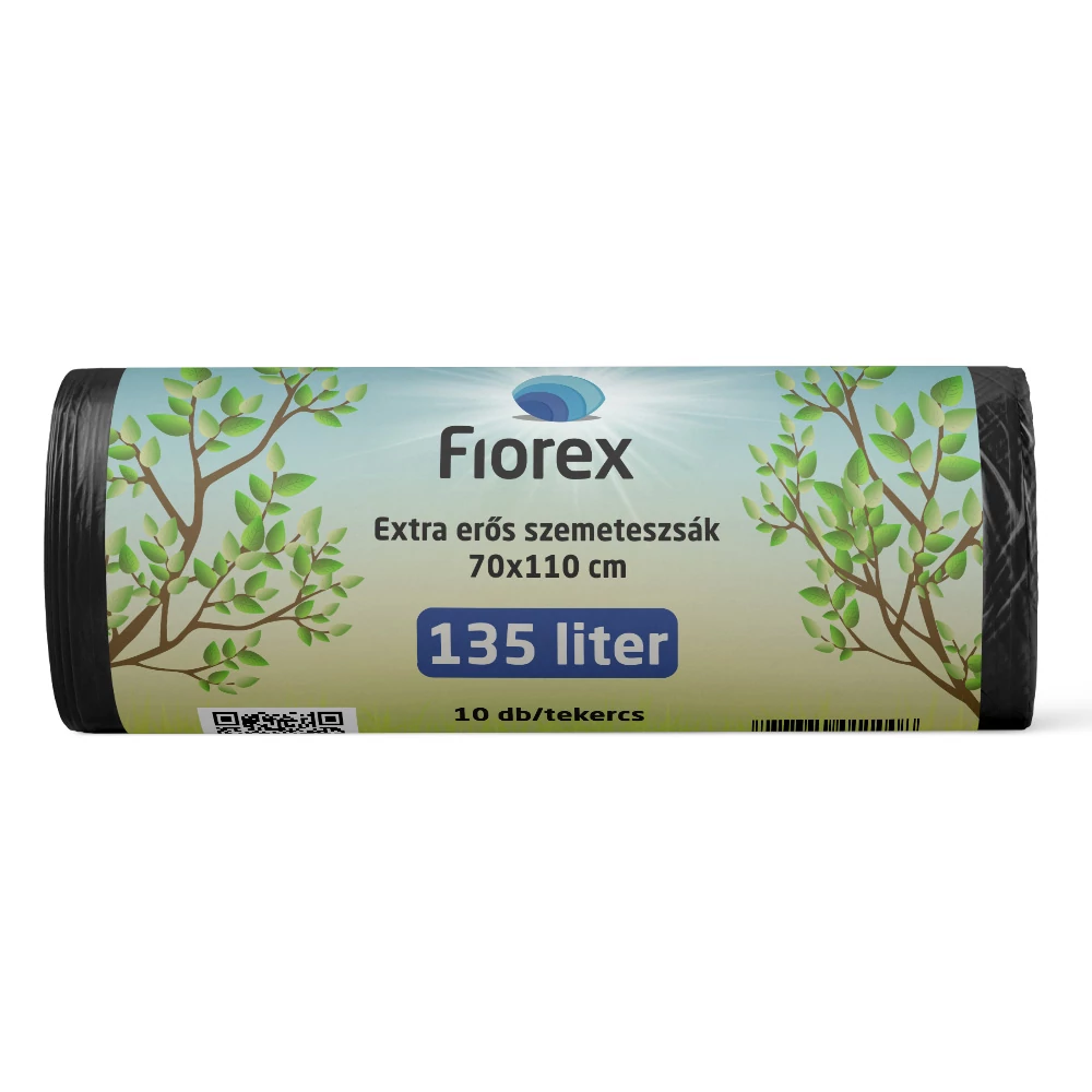 Szemeteszsák extra erős, 135 literes 700x1100x0,025 mm - 10 db/tekercs 