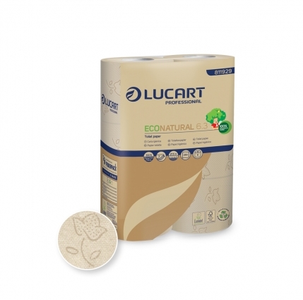 Kistekercses toalettpapír Lucart Econatural 6.3