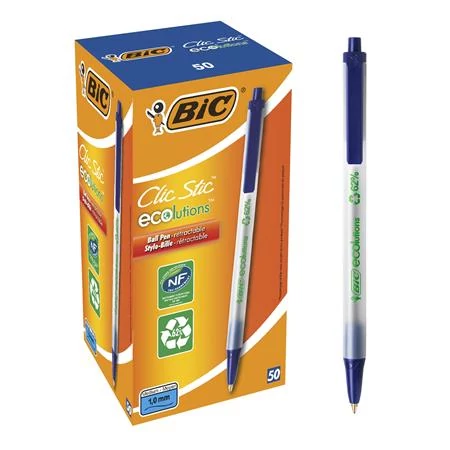 Golyóstoll, 0,32 mm, nyomógombos, BIC 