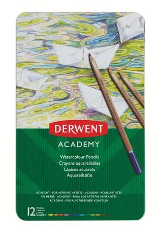 Akvarell ceruza készlet, fém doboz, DERWENT 