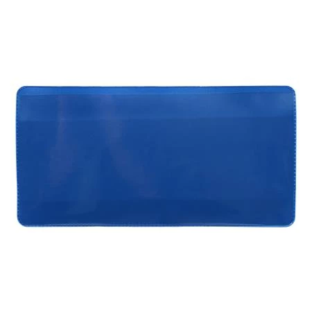 Logisztikai zseb, mágneses, 160×80 mm, PVC, DJOIS, kék - 50db