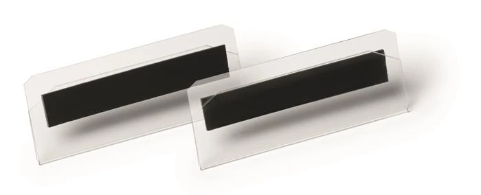 Logisztikai zseb, 100x38 mm, fekvő, DURABLE, mágneses, átlátszó - 10db