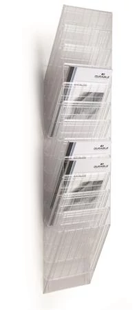 Prospektustartó, fali, álló, A4, DURABLE 