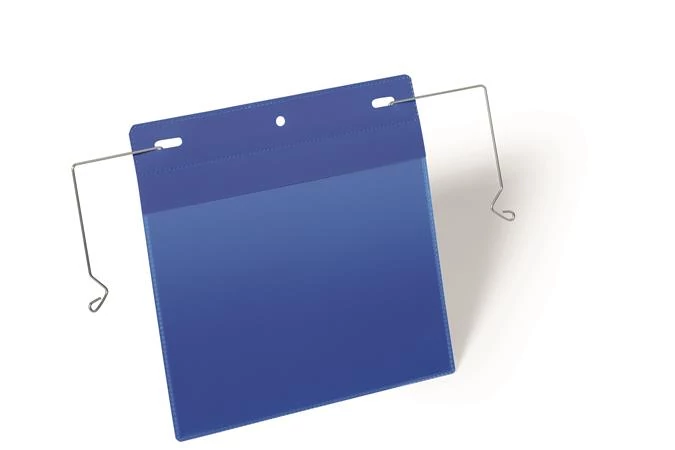 Logisztikai zseb, A5, fekvő, DURABLE, dróttal, sötétkék - 50db