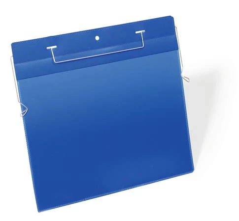 Logisztikai zseb, A4, fekvő, DURABLE, dróttal, sötétkék - 50db