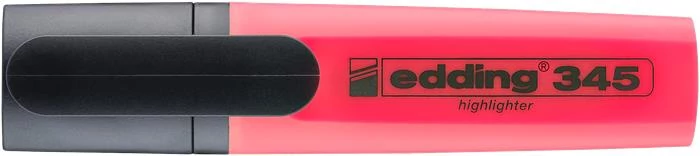 Szövegkiemelő, 2-5 mm, EDDING 345, piros