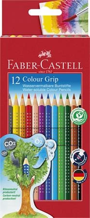 Színes ceruza készlet, háromszögletű, FABER-CASTELL 