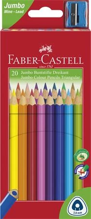 Színes ceruza készlet, háromszögletű, FABER-CASTELL 