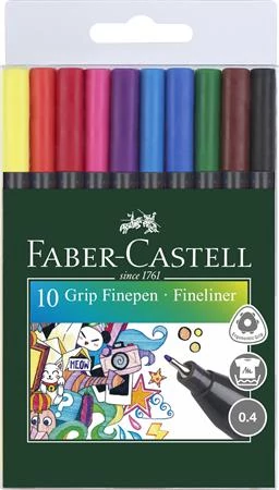 Tűfilc készlet, 0,4 mm, FABER-CASTELL 