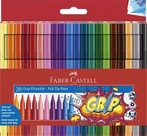 Filctoll készlet, háromszögletű, FABER-CASTELL 