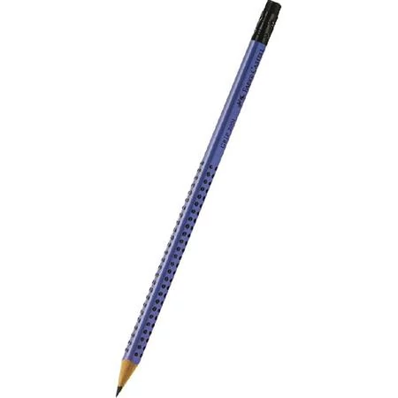 Grafitceruza, B, háromszögletű, radírral, FABER-CASTELL 