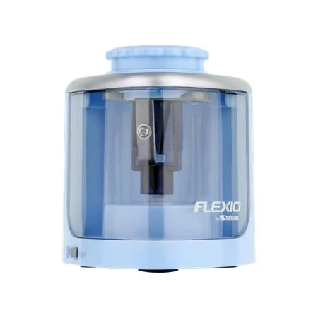 Hegyező, elemes, asztali, FLEXOFFICE Flexio, kék