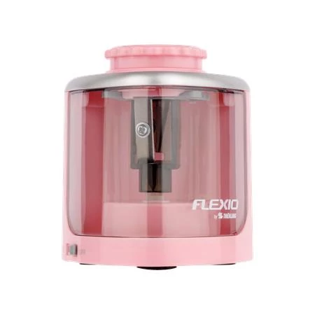 Hegyező, elemes, asztali, FLEXOFFICE Flexio, rózsaszín