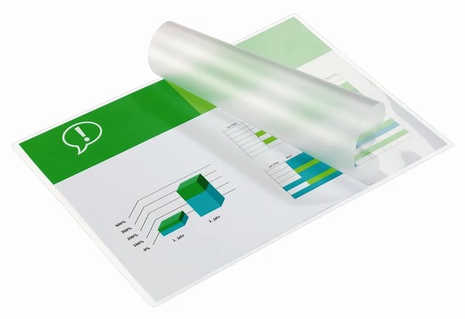 Meleglamináló fólia, 125 mikron, A6, fényes, GBC - 100db