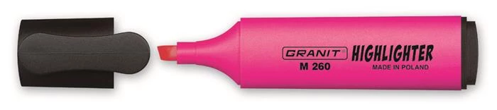 Szövegkiemelő, 1-5 mm, GRANIT M260, rózsaszín