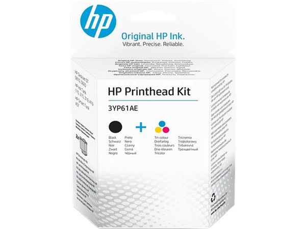 3YP61AE Tintapatron fej, DeskJet GT 5810, 5820 nyomtatókhoz, HP, fekete, színes - 2db