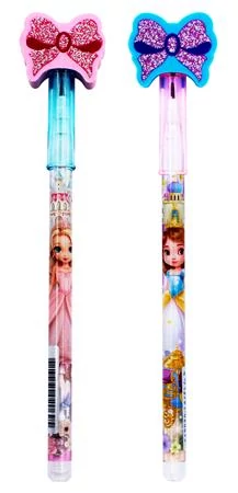 Tolóbetétes ceruza radírral display, HB, ICO Bensia, hercegnő - 36db