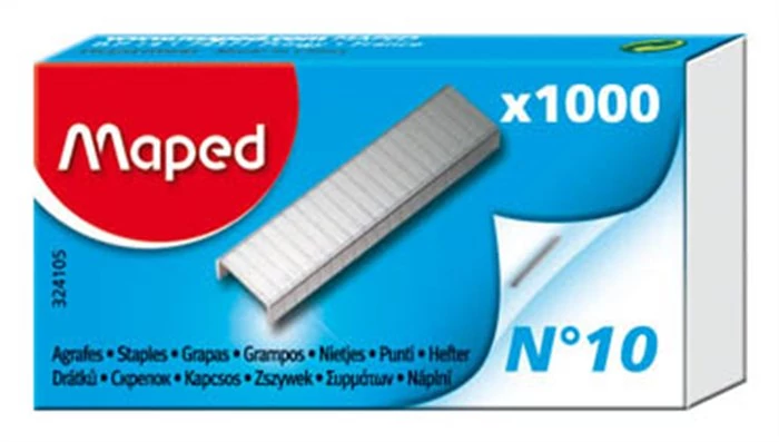 Tűzőkapocs, No. 10, MAPED - 1000db