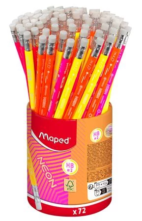 Grafitceruza radírral, ceruzatartó, HB, háromszögletű, MAPED 