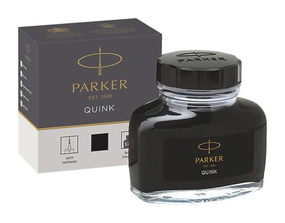 Üveges tinta, PARKER, Quink, fekete - 50ml