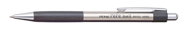 Golyóstoll, 0,7 mm, nyomógombos, fekete tolltest, PENAC 