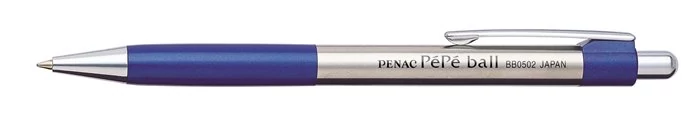 Golyóstoll, 0,7 mm, nyomógombos, kék tolltest, PENAC 