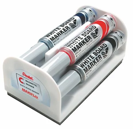 Táblamarker készlet, 6 mm, kúpos hegy, PENTEL 