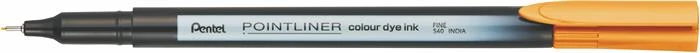 Tűfilc, 0,4 mm, PENTEL Pointliner, sunset narancs