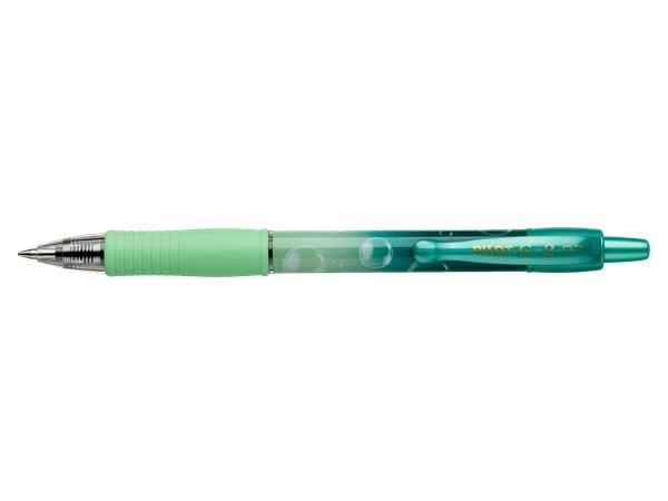 Zseléstoll, 0,32 mm, nyomógombos, PILOT G-2 Green Bubble, kék