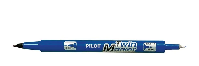 Alkoholos marker, 0,8/2 mm, kétvégű, PILOT 