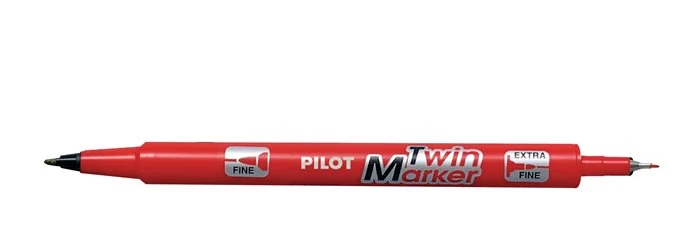 Alkoholos marker, 0,8/2 mm, kétvégű, PILOT 