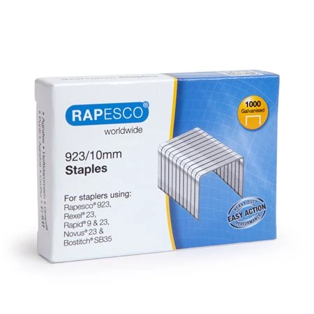 Tűzőkapocs, 923/10, horganyzott, RAPESCO - 1000db
