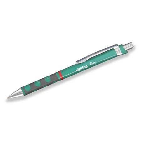 Golyóstoll, 0,8 mm, nyomógombos, tengerkék tolltest, ROTRING 