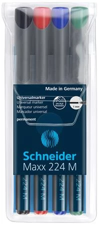 Alkoholos marker készlet, OHP, 1 mm, SCHNEIDER 