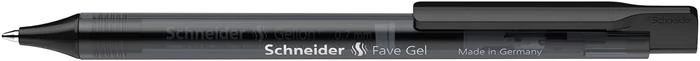 Zseléstoll, 0,4 mm, nyomógombos, SCHNEIDER Fave Gel, fekete