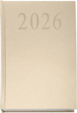 Naptár, tervező, A5, napi, 2026, bézs