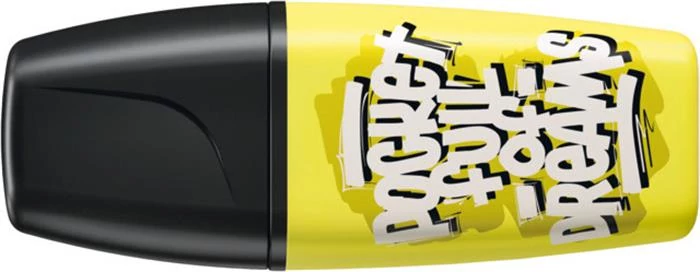 Szövegkiemelő, 2-5 mm, STABILO Boss Mini Snooze One, sárga