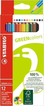 Színes ceruza készlet, hatszögletű, STABILO 