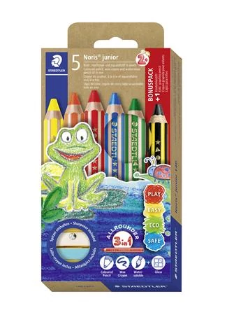 Színes ceruza készlet, grafitceruzával, hegyezővel,  STAEDTLER 