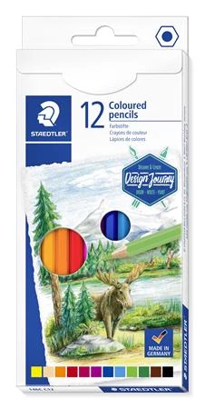 Színes ceruza készlet, hatszögletű, STAEDTLER 