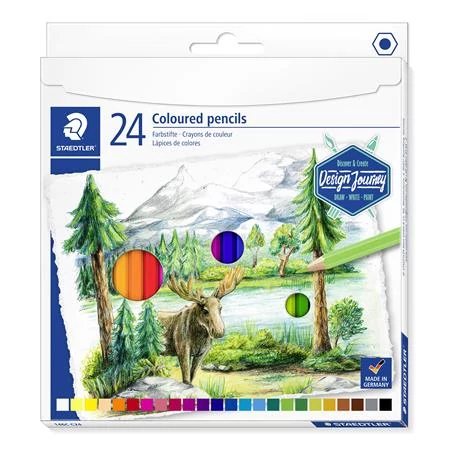 Színes ceruza készlet, hatszögletű, STAEDTLER 