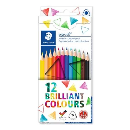 Színes ceruza készlet, háromszögletű, STAEDTLER 
