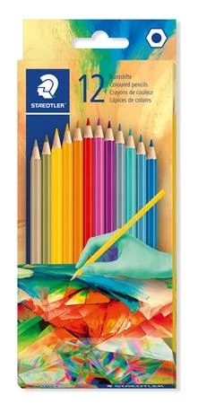 Színes ceruza készlet, hatszögletű, STAEDTLER 