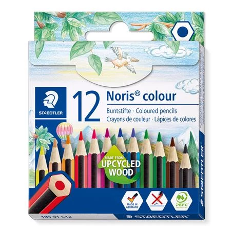 Színes ceruza készlet, hatszögletű, félhosszú, STAEDTLER 