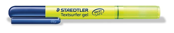 Szövegkiemelő, 3 mm, zselés, STAEDTLER Textsurfer Gel 264, sárga