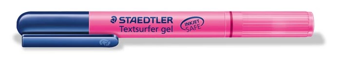 Szövegkiemelő, 3 mm, zselés, STAEDTLER Textsurfer Gel 264, rózsaszín